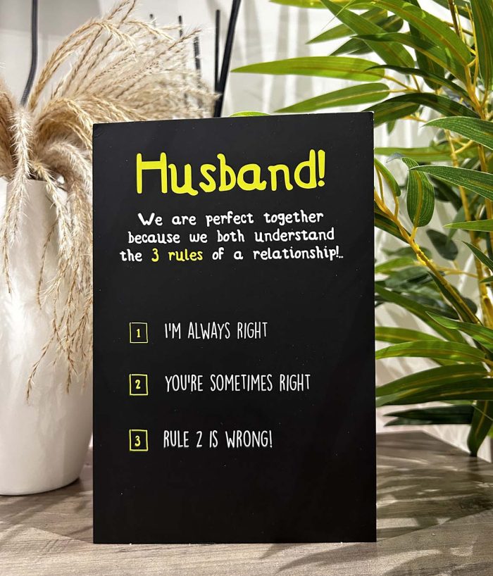 Happy birthday Husband Perfect Together Card