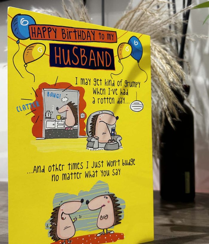 Husband Yellow Multi-page Birthday Card