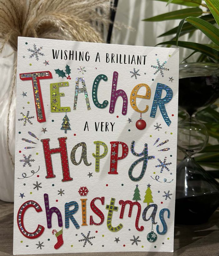 Teacher Happy Christmas Card